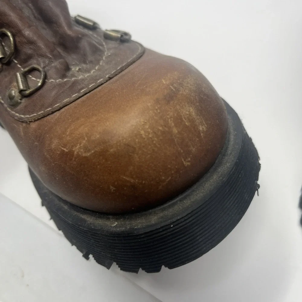 Vintage Dr. Martens 8731 Brown Leather Boots Made England Chunky Men's 5 (US 6)